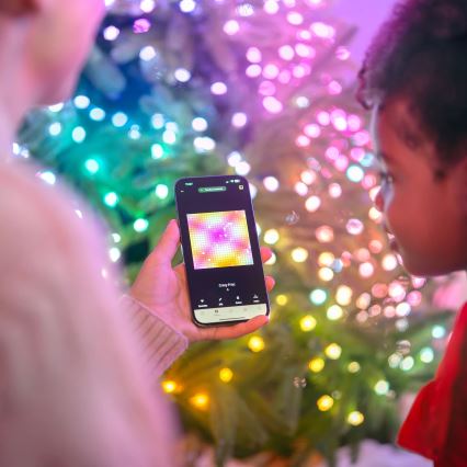 Twinkly - LED RGB dimmbare Weihnachtslichterkette CANDIES 200xLED 14 m USB Wi-Fi
