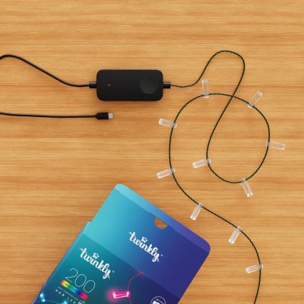 Twinkly - LED RGB dimmbare Weihnachtslichterkette CANDIES 200xLED 14 m USB Wi-Fi