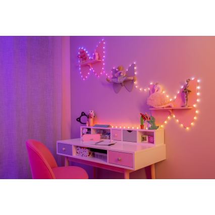 Twinkly - Dimmbare LED-RGB-Weihnachtskette CANDIES 100xLED 8 m USB Wi-Fi