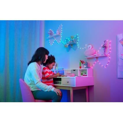 Twinkly - CANDIES dimmbare RGB-LED-Lichterkette, 100 LEDs, 8 m, USB, Wi-Fi