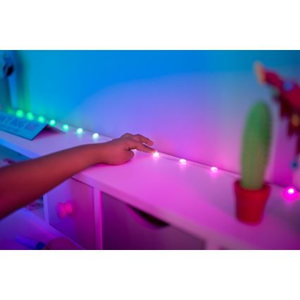 Twinkly - CANDIES dimmbare RGB-LED-Lichterkette, 100 LEDs, 8 m, USB, Wi-Fi