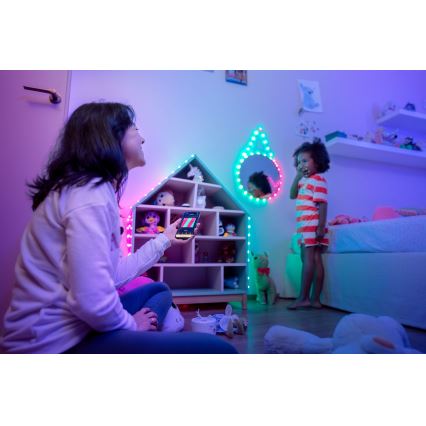 Twinkly - LED RGB dimmbare Lichterkette CANDIES 200xLED 14 m USB Wi-Fi