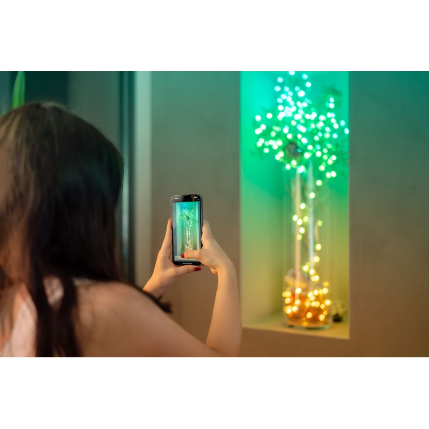 Twinkly - dimmbare LED-RGB-Lichterkette CANDIES, 100 LEDs, 8 m, USB, Wi-Fi