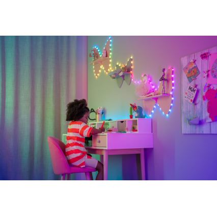Twinkly - dimmbare RGB-LED-Lichterkette CANDIES, 200 LEDs, 14 m, USB, Wi-Fi