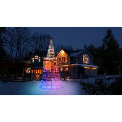 Twinkly - LED RGBW Dimmbare Außen-Weihnachtsbaum LIGHT TREE 1000xLED 6 m IP44 Wi-Fi
