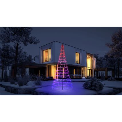 Twinkly - LED RGBW Dimmbare Außen-Weihnachtsbaum LIGHT TREE 1000xLED 6 m IP44 Wi-Fi