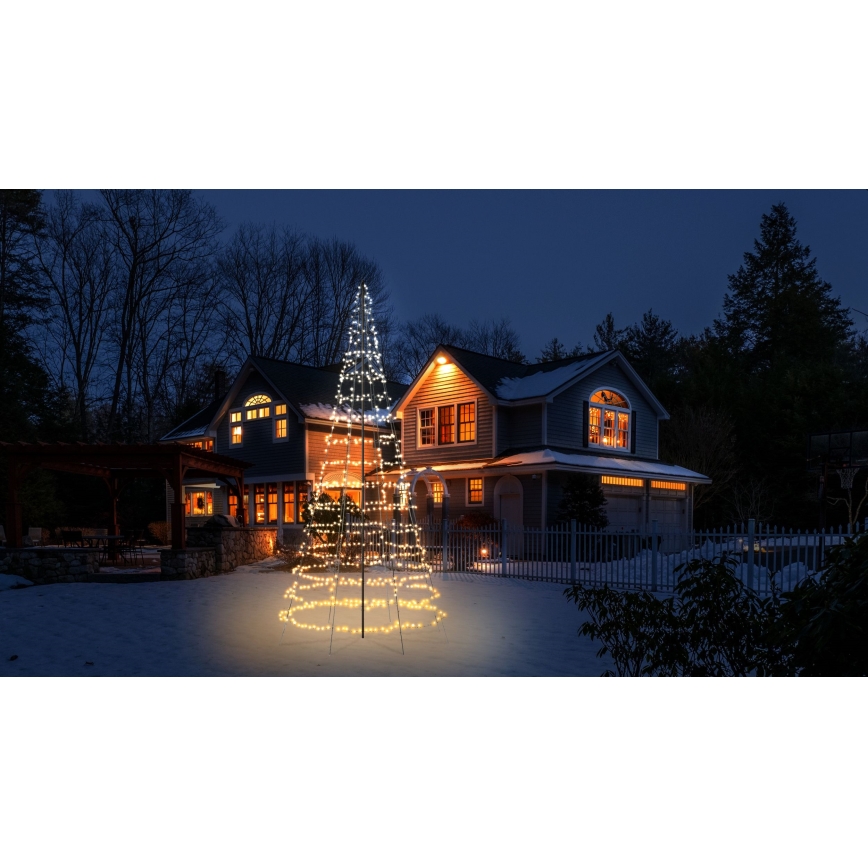 Twinkly - LED RGBW Dimmbare Außen-Weihnachtsbaum LIGHT TREE 1000xLED 6 m IP44 Wi-Fi