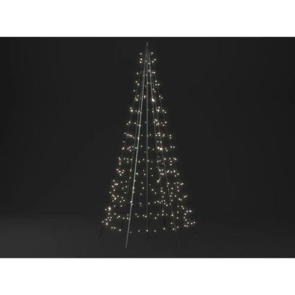 Twinkly - LED RGBW dimmbarer Außen-Weihnachtsbaum LIGHT TREE 300xLED 2m IP44 Wi-Fi