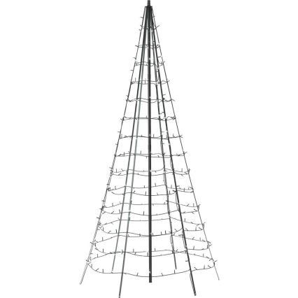 Twinkly - LED RGBW dimmbarer Außen-Weihnachtsbaum LIGHT TREE 300xLED 2m IP44 Wi-Fi