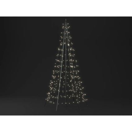 Twinkly - Dimmbarer LED-RGBW-Weihnachtsbaum für den Außenbereich LIGHT TREE 300xLED 2m IP44 Wi-Fi