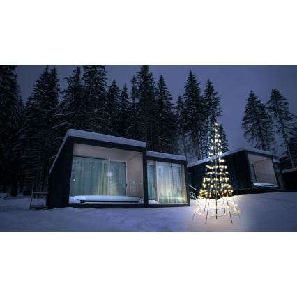 Twinkly - Dimmbarer LED-RGBW-Weihnachtsbaum für den Außenbereich LIGHT TREE 300xLED 2m IP44 Wi-Fi