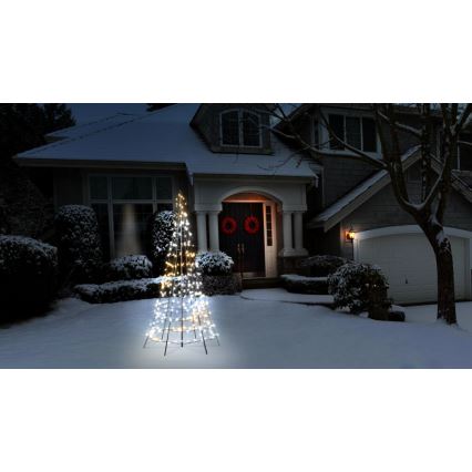 Twinkly - Dimmbarer LED-RGBW-Weihnachtsbaum für den Außenbereich LIGHT TREE 300xLED 2m IP44 Wi-Fi