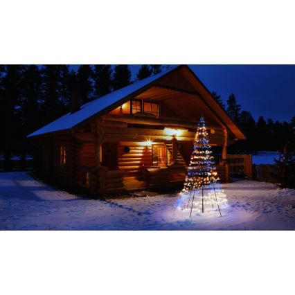 Twinkly - Dimmbarer LED-RGBW-Weihnachtsbaum für den Außenbereich LIGHT TREE 450xLED 3m IP44 Wi-Fi