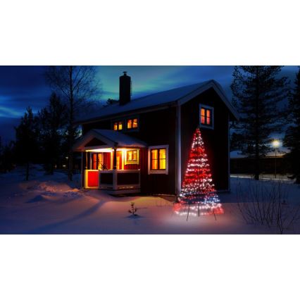 Twinkly - Dimmbarer LED-RGBW-Weihnachtsbaum für den Außenbereich LIGHT TREE 450xLED 3m IP44 Wi-Fi