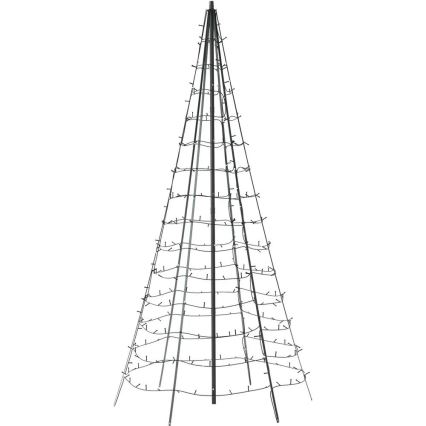 Twinkly - Dimmbarer LED-RGBW-Weihnachtsbaum für den Außenbereich LIGHT TREE 450xLED 3m IP44 Wi-Fi