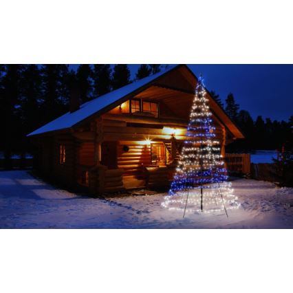 Twinkly - Dimmbarer LED-RGBW-Weihnachtsbaum für den Außenbereich LIGHT TREE 750xLED 4m IP44 Wi-Fi