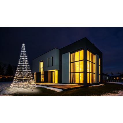 Twinkly - Dimmbarer LED-RGBW-Weihnachtsbaum für den Außenbereich LIGHT TREE 750xLED 4m IP44 Wi-Fi