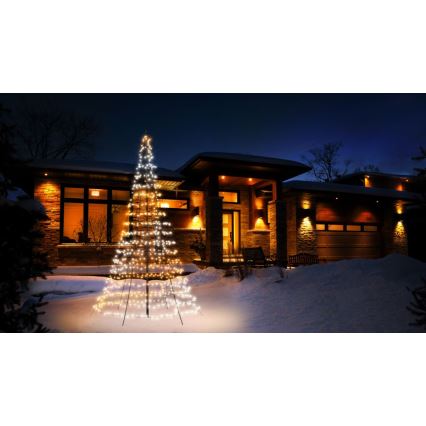 Twinkly - Dimmbarer LED-RGBW-Weihnachtsbaum für den Außenbereich LIGHT TREE 750xLED 4m IP44 Wi-Fi