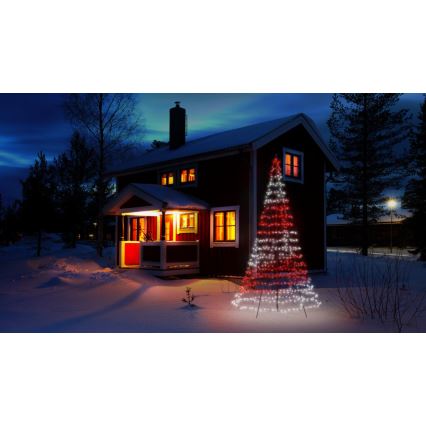 Twinkly - Dimmbarer LED-RGBW-Weihnachtsbaum für den Außenbereich LIGHT TREE 750xLED 4m IP44 Wi-Fi