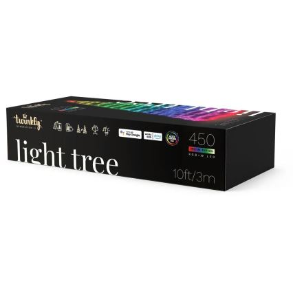 Twinkly - Dimmbarer LED-RGBW-Weihnachtsbaum für den Außenbereich LIGHT TREE 750xLED 4m IP44 Wi-Fi