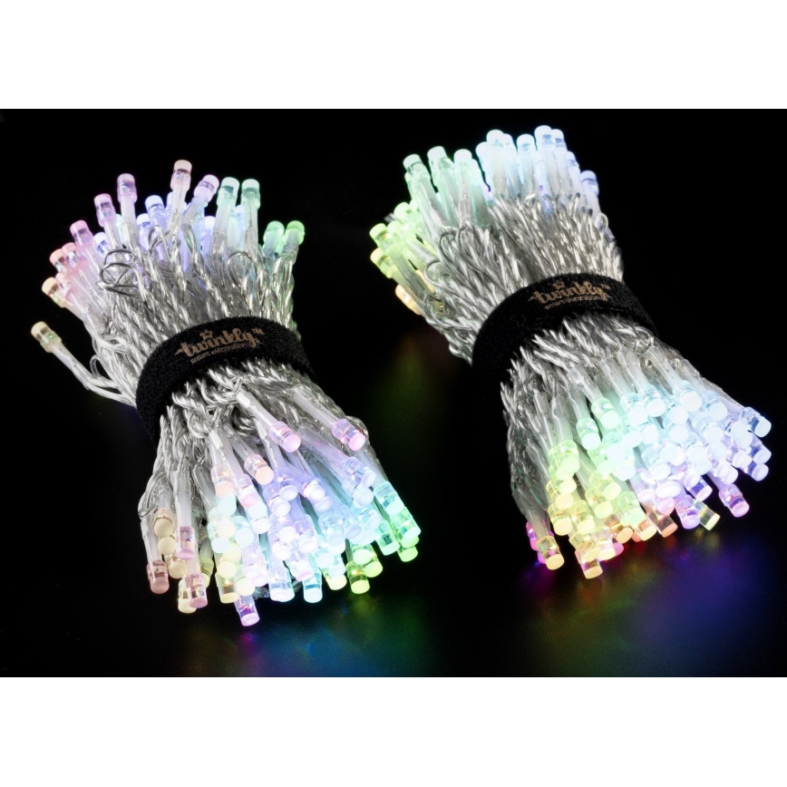 Twinkly - LED RGBW Dimmbare Weihnachts-Lichterkette STRINGS für den Außenbereich 250xLED 23,5m IP44 Wi-Fi