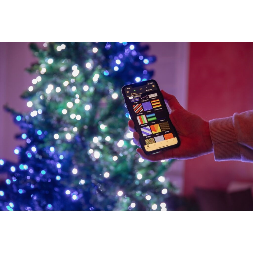 Twinkly - LED RGB dimmbare Außen  Lichterkette STRINGS 250xLED 23,5m IP44 Wi-Fi