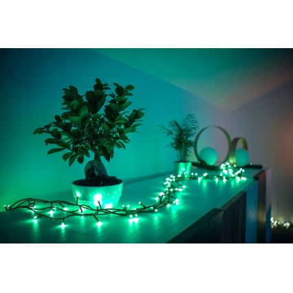 Twinkly - Dimmbare LED-RGB-Weihnachtslichterkette für den Außenbereich STRINGS 250xLED 23,5m IP44 Wi-Fi