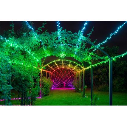 Twinkly - LED RGBW dimmbare Außen-Weihnachtslichterkette STRINGS 600xLED 51,5m IP44 Wi-Fi