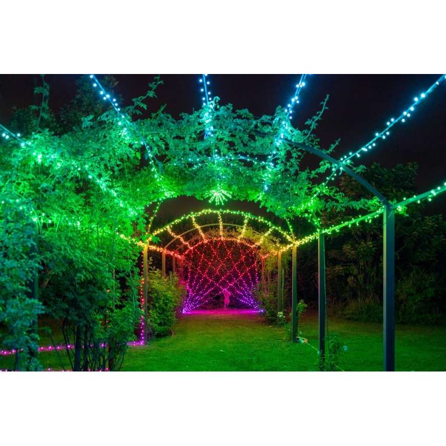 Twinkly - LED RGBW dimmbare Außen-Weihnachtslichterkette STRINGS 600xLED 51,5m IP44 Wi-Fi