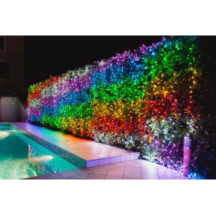 Twinkly - LED RGBW dimmbare Außen-Weihnachtslichterkette STRINGS 600xLED 51,5m IP44 Wi-Fi