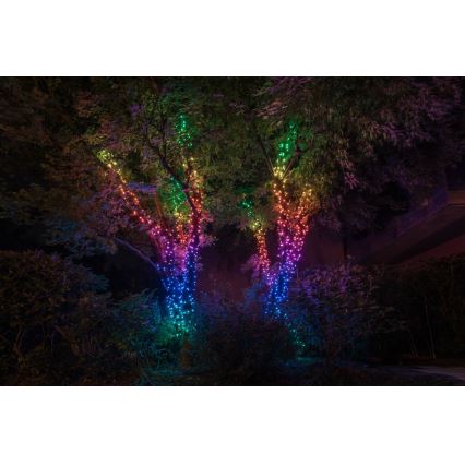 Twinkly - LED RGBW dimmbare Außen-Weihnachtslichterkette STRINGS 600xLED 51,5m IP44 Wi-Fi