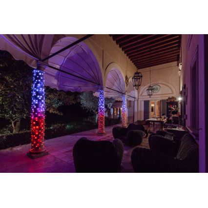 Twinkly - LED RGBW dimmbare Außen-Weihnachtslichterkette STRINGS 600xLED 51,5m IP44 Wi-Fi