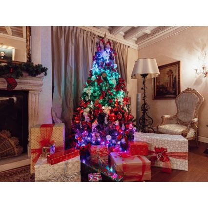 Twinkly - LED RGBW dimmbare Außen-Weihnachtslichterkette STRINGS 600xLED 51,5m IP44 Wi-Fi