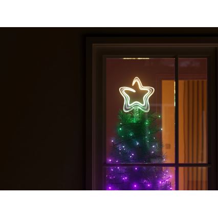 Twinkly - Dimmbarer LED-RGB-Weihnachtsstern TREE TOPPER 76xLED USB Wi-Fi