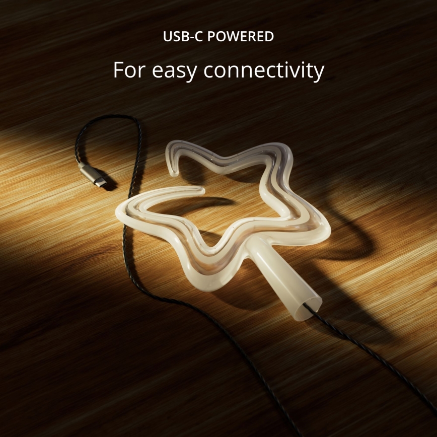 Twinkly - Dimmbarer LED-RGB-Weihnachtsstern TREE TOPPER 76xLED USB Wi-Fi