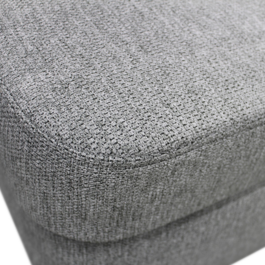 U-förmiges, ausklappbares Ecksofa SERPA mit Stauraum, links, grau