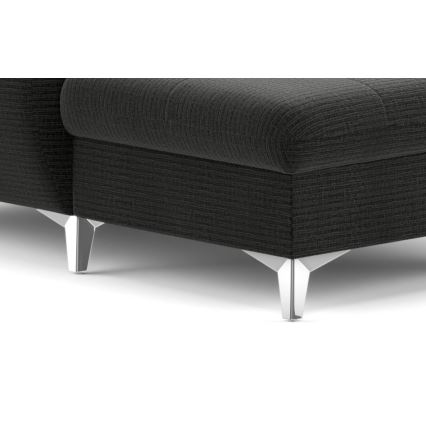 Eck-Schlafsofa mit Stauraum in U-Form CATANIA, rechts, Graphit