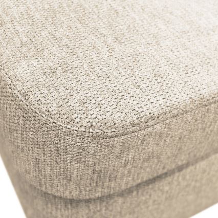 U-förmiges, klappbares Eck-Polstersofa SERPA links beige