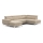 U-förmiges, klappbares Ecksofa mit Stauraum CATANIA rechts beige