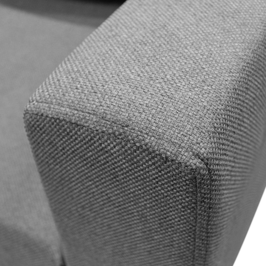 U-förmiges, klappbares Universal-Polster-Ecksofa SEYA grau