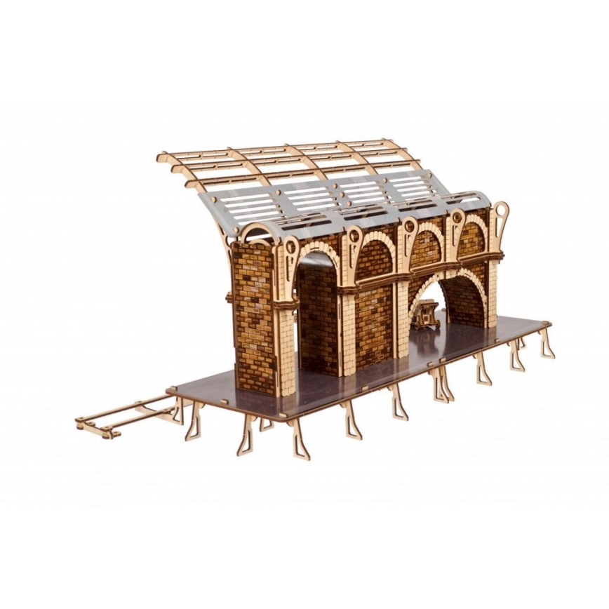 Ugears - 3D mechanisches Holzpuzzle Harry Potter Bahnsteig