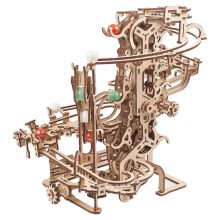 Ugears - Mechanisches 3D-Holzpuzzle Murmel-Kettenbahn