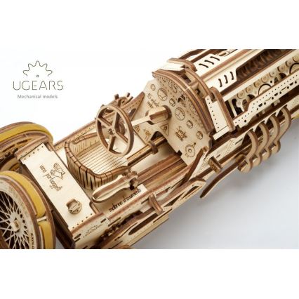 Ugears - Mechanisches 3D-Holzpuzzle U9 Auto Grand Prix