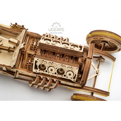 Ugears - Mechanisches 3D-Holzpuzzle U9 Auto Grand Prix