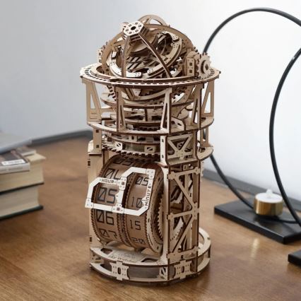 Ugears - Mechanisches 3D-Holzpuzzle Uhrwerk mit Tourbillon