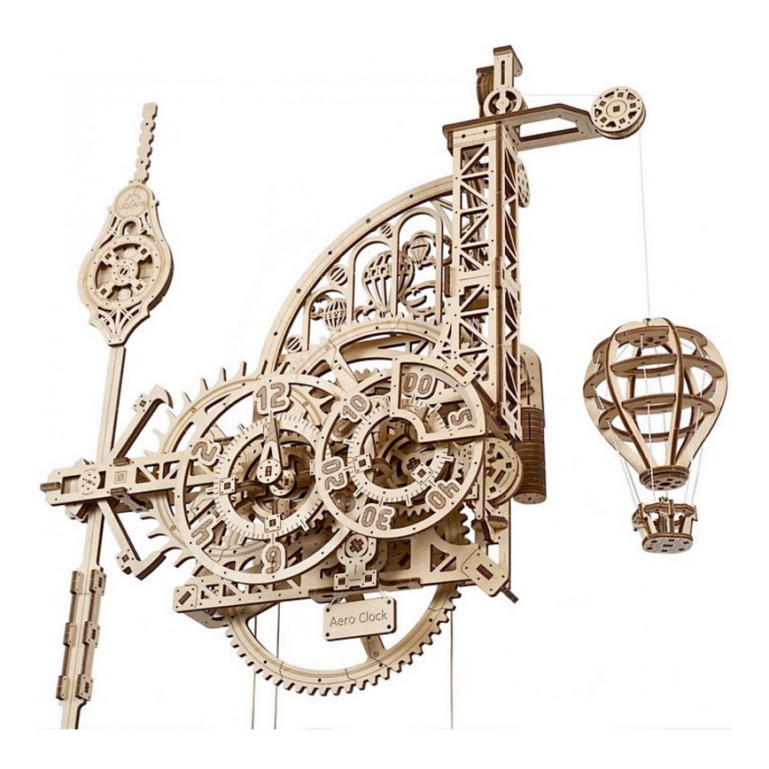 Ugears - Mechanisches 3D-Holzpuzzle Wanduhr Aero