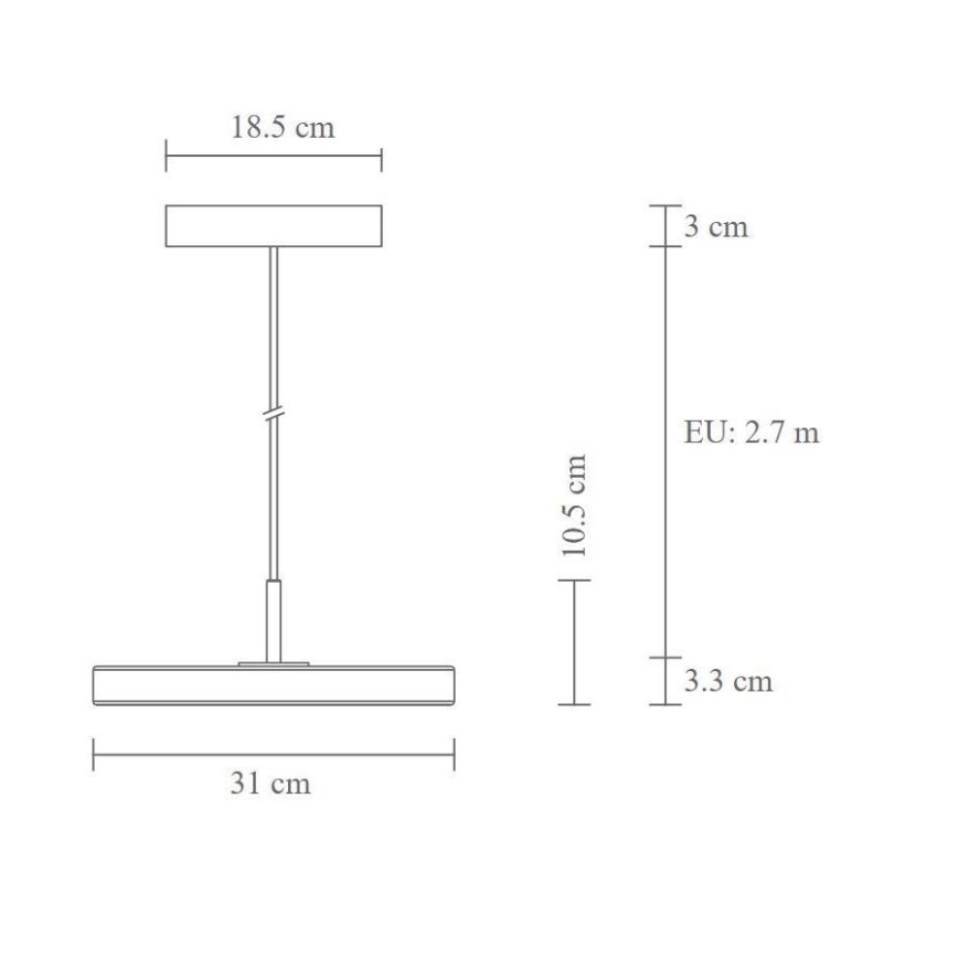 Umage 2206 - LED-Hängeleuchte an Schnur ASTERIA MINI LED/14W/230V