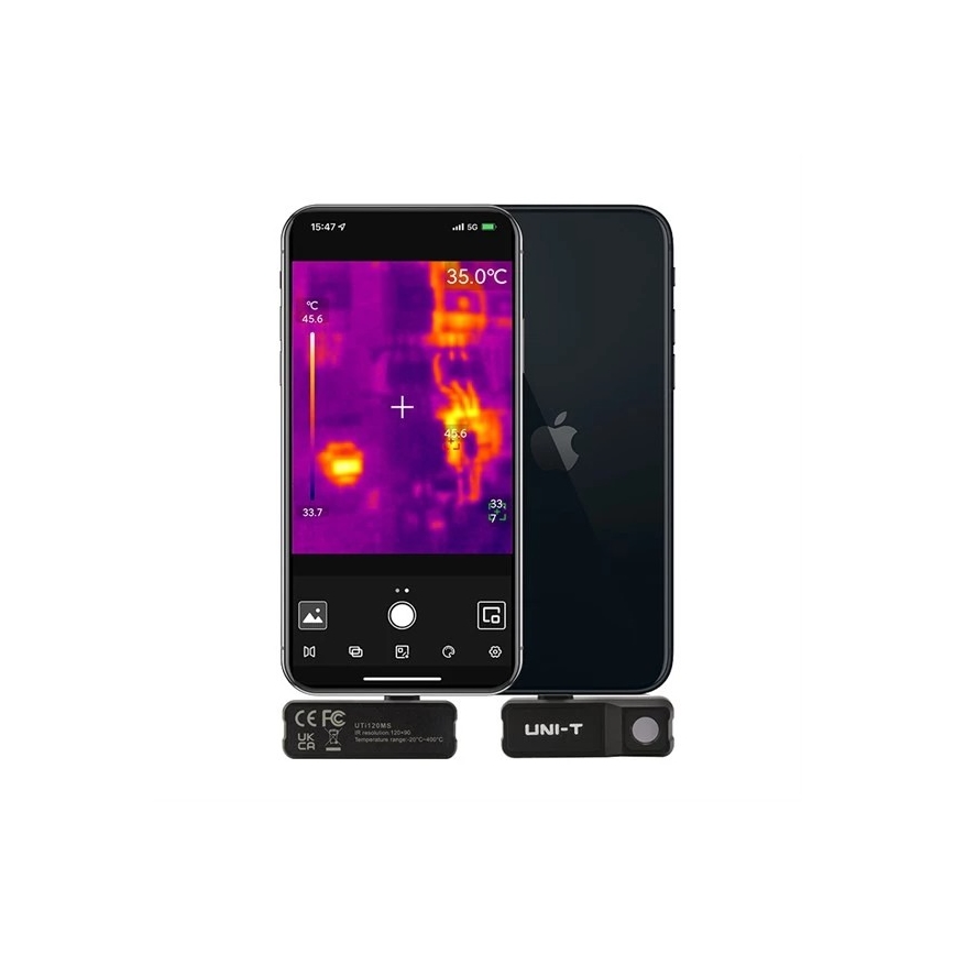 Uni-T UTi120MS - Wärmebildkamera Blitz für iPhone