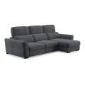 Universal-Eckklappsofa mit drei Sitzen und Stauraum TRENTO anthrazit