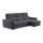 Universal-Eckklappsofa mit drei Sitzen und Stauraum TRENTO anthrazit